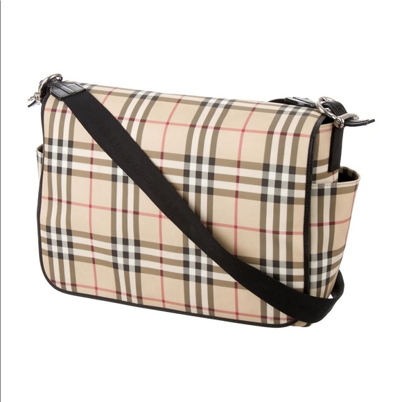 SOLD Burberry Nova Check diaper Messenger bag - Picture 2 of 7
